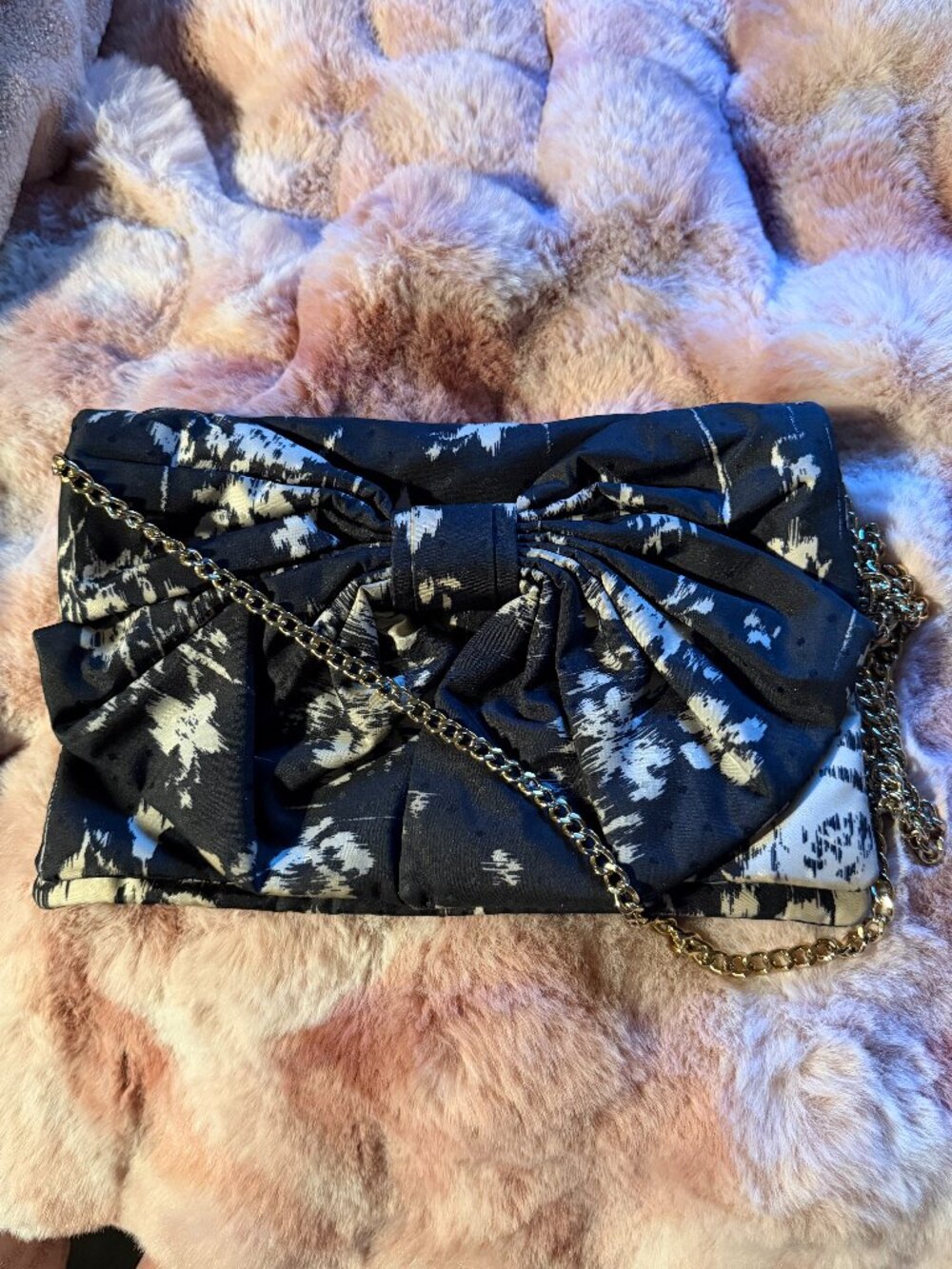 Nylon Floral clutch/shoulderbag Red Valentino
